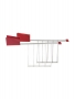 Alessi, Tostapane Plisse rosso + 2 pinze